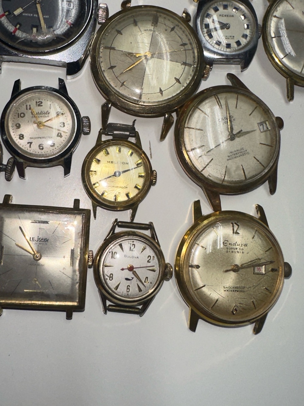 Vintage Mechanical Watch Lot Bulova, Hamilton, Restorer Repair Parts - Picture 11 of 13
